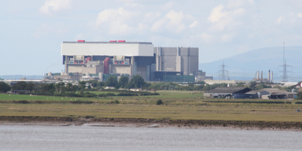 Outdoor image of a nuclear power station 